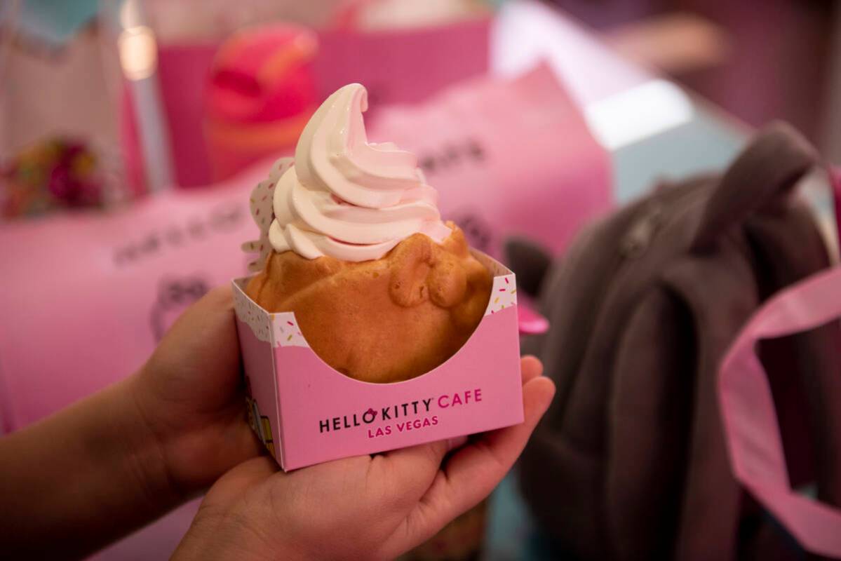 The new Hello Kitty Cafe opened inside Fashion Show Mall on Friday, July 8, 2022, in Las Vegas. ...