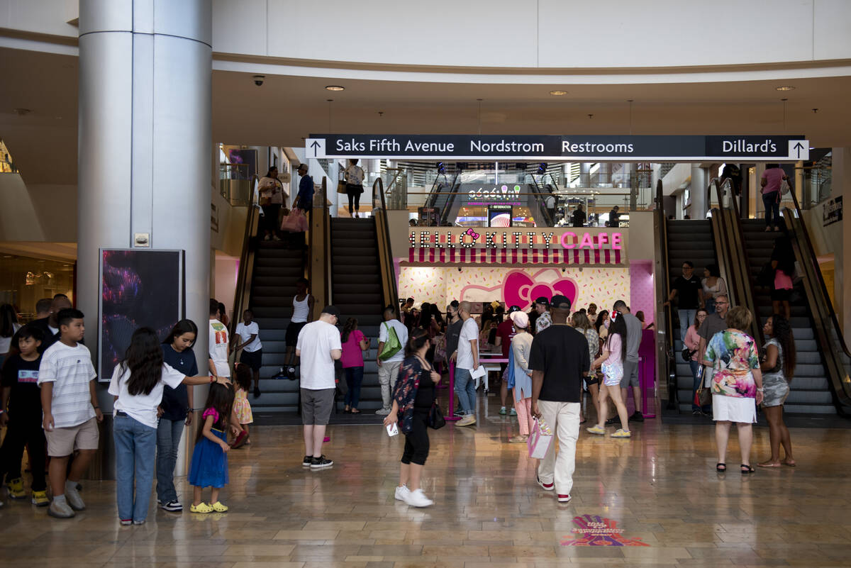 The new Hello Kitty Cafe opened inside Fashion Show Mall on Friday, July 8, 2022, in Las Vegas. ...