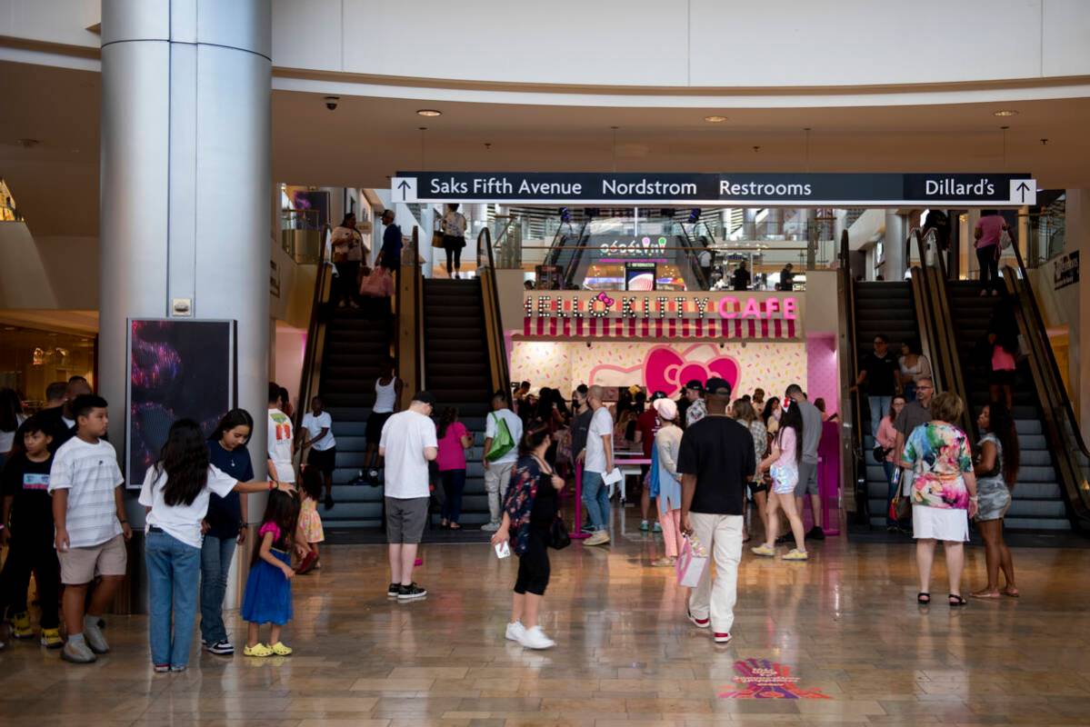 The new Hello Kitty Cafe opened inside Fashion Show Mall on Friday, July 8, 2022, in Las Vegas. ...