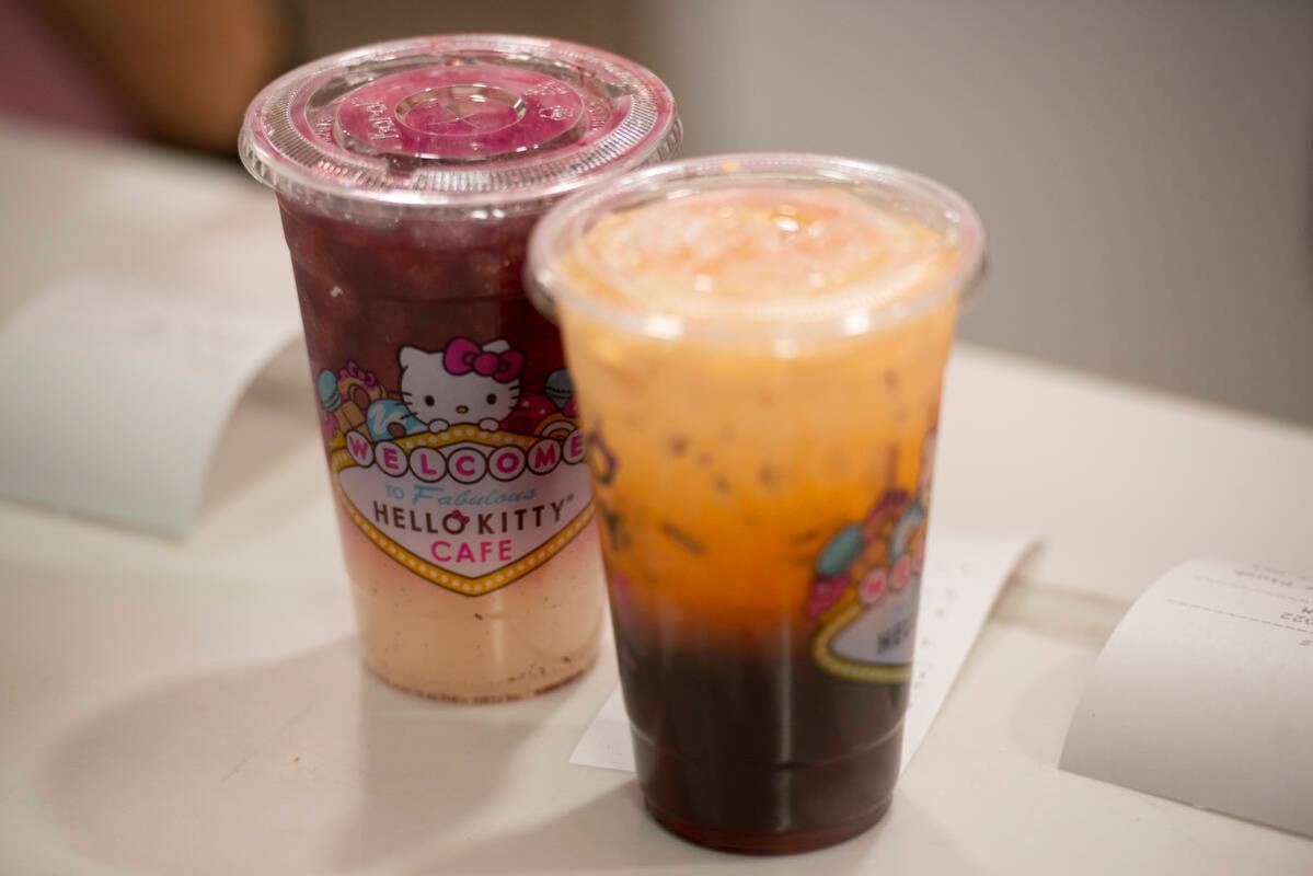 The new Hello Kitty Cafe opened inside Fashion Show Mall on Friday, July 8, 2022, in Las Vegas. ...