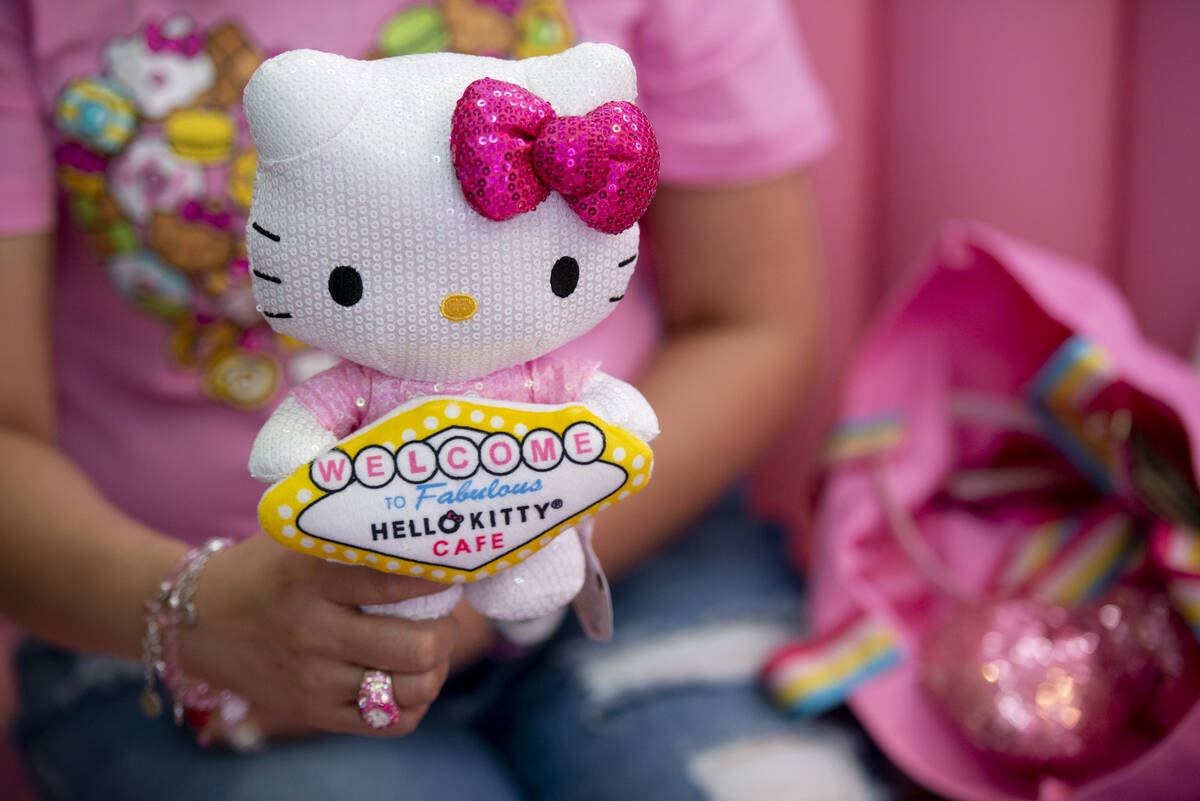 The new Hello Kitty Cafe opened inside Fashion Show Mall on Friday, July 8, 2022, in Las Vegas. ...