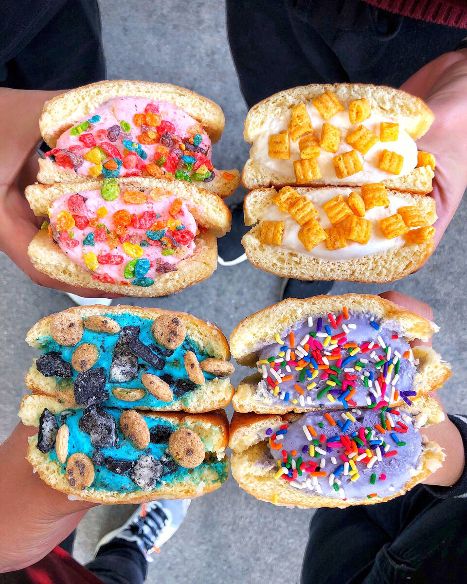 The Milky Bun comes with the customer's choice of cereal. (Afters Ice Cream)