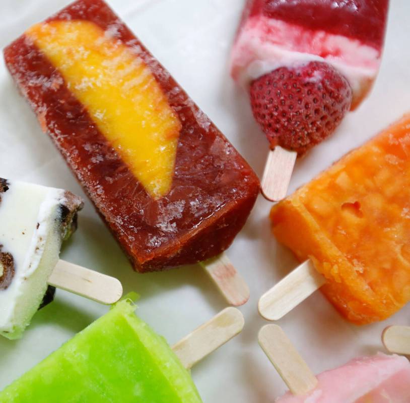 Homemade popsicles at La Flor de Michoacan in Las Vegas. (Chitose Suzuki/Las Vegas Review-Journ ...