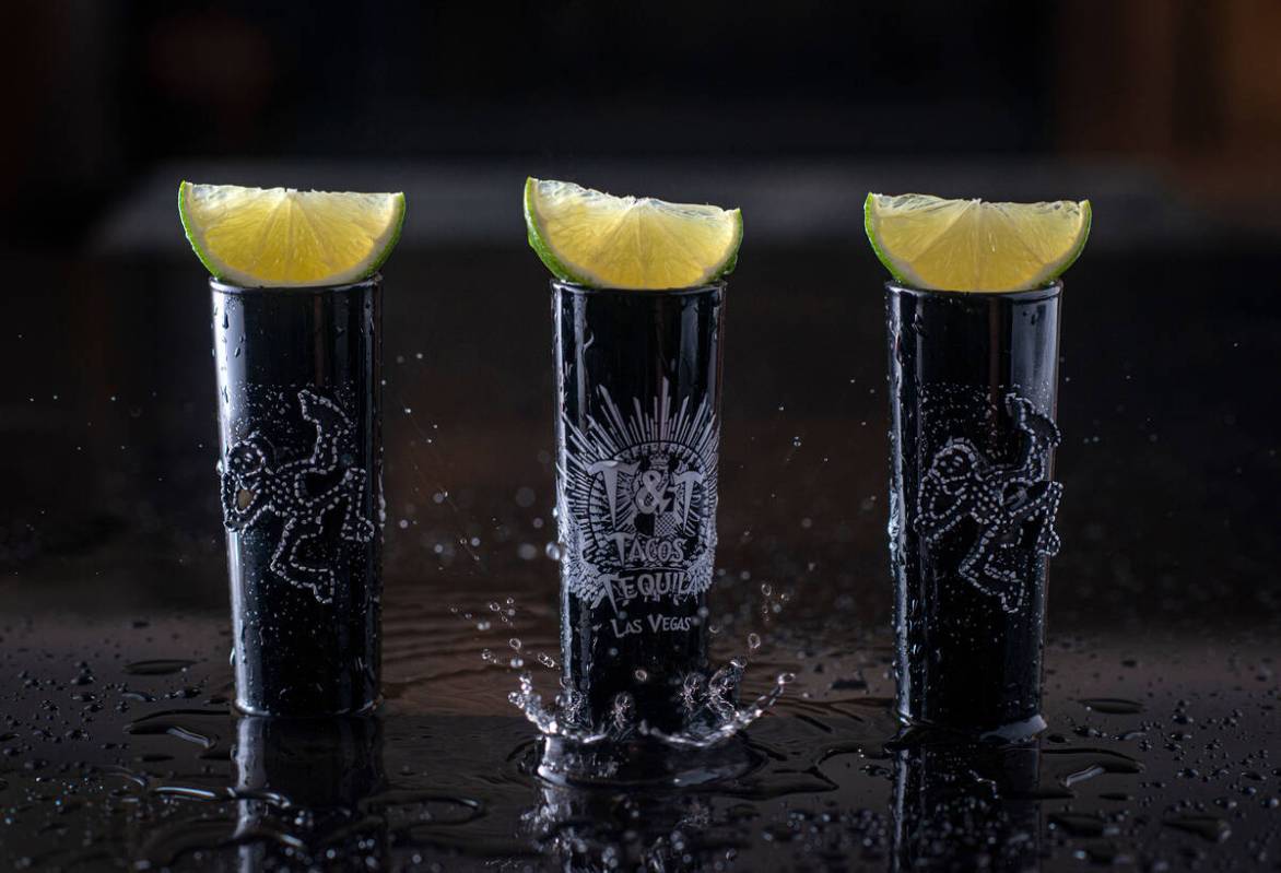 Pick up a free skeleton shot glass with the purchase of any tequila shot Sunday at Tacos & Tequ ...