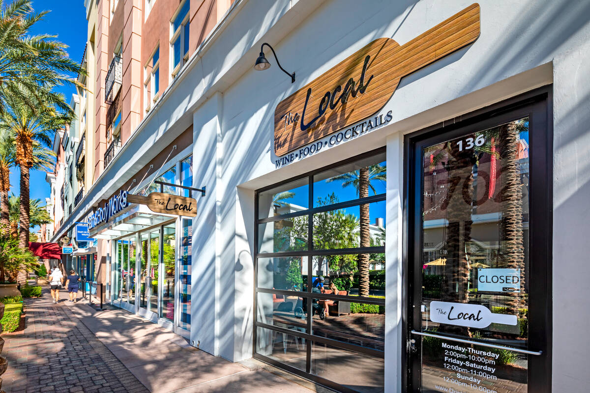 The Local wine bar, in The District at Green Valley Ranch in Henderson, offers a monthly tastin ...