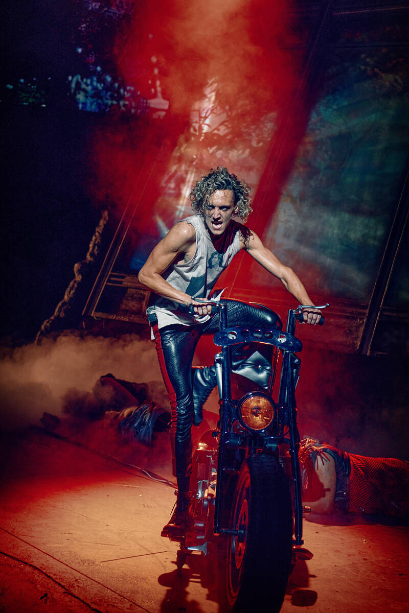 Glenn Adamson as Strat in "Bat Out of Hell - The Musical". (Chris Davis Studio)