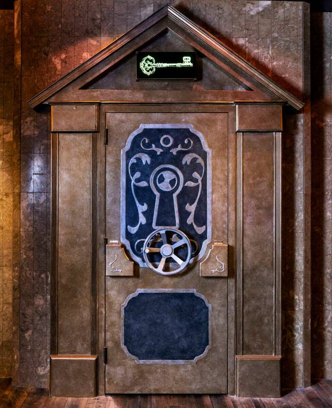 Locked door for entry into The Lock hidden speakeasy inside of the newly opened Cabinet of Curi ...