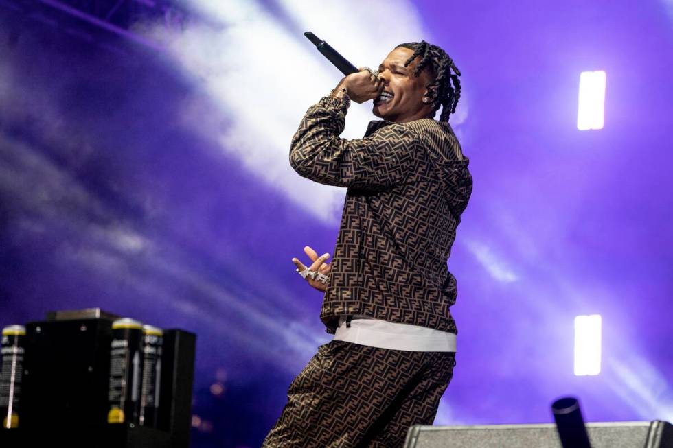 Lil Baby performs on day one of the Lollapalooza Music Festival on Thursday, July 28, 2022, at ...