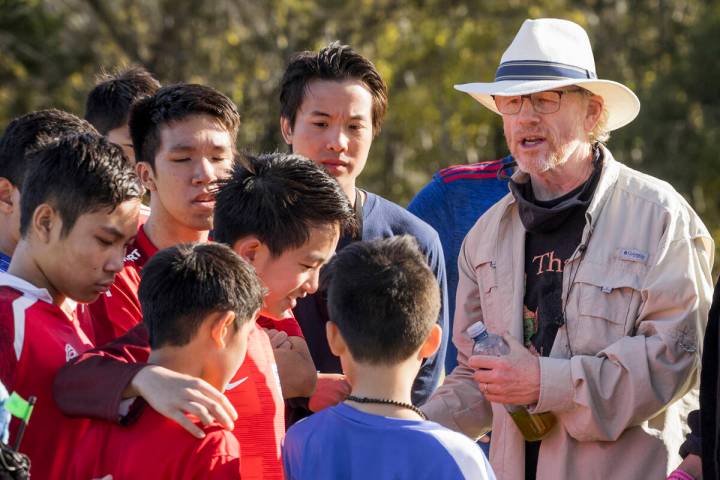 Director Ron Howard on the set of “Thirteen Lives,” a Metro Goldwyn Mayer Pictures film. (V ...