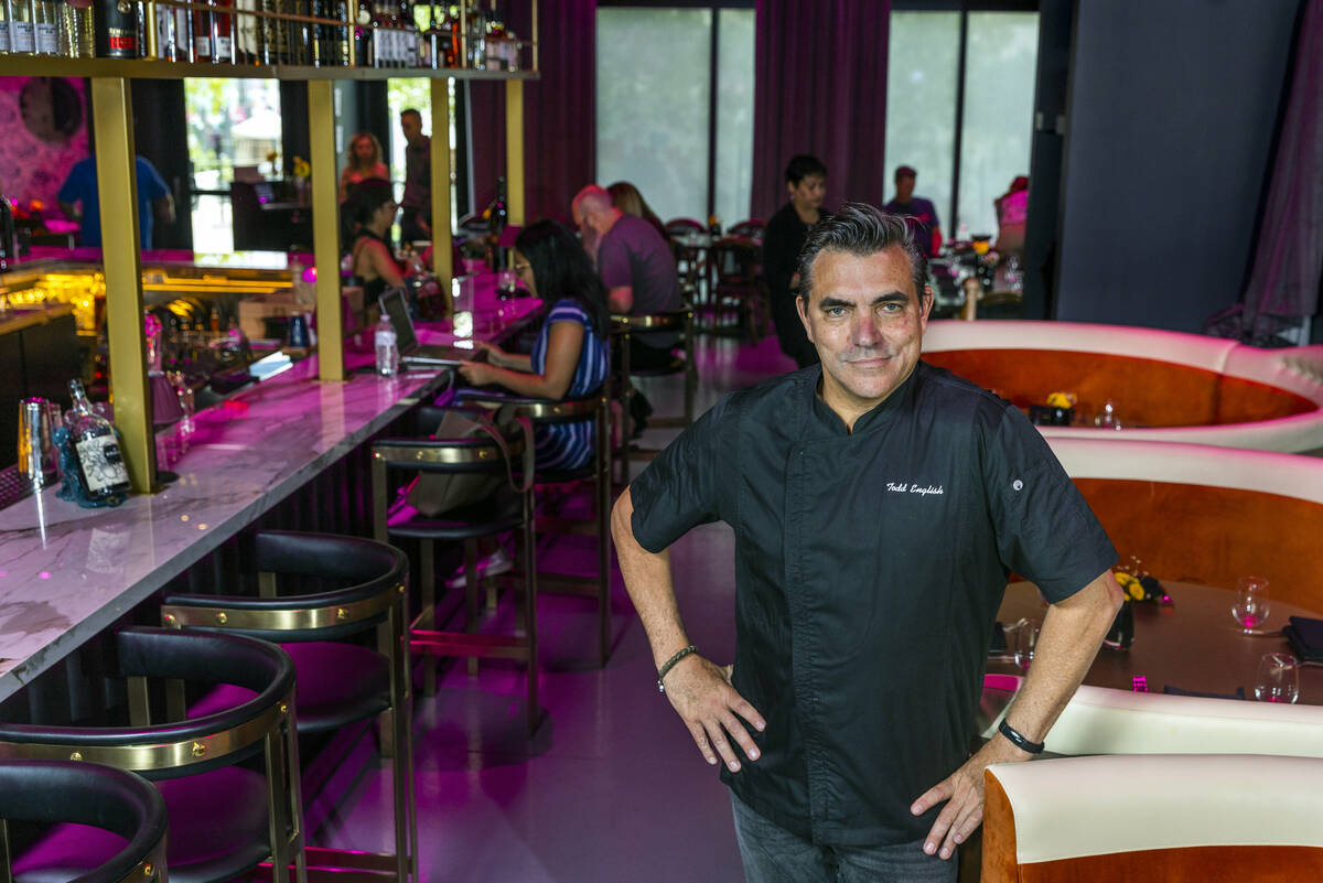 Chef Todd English about the bar in The Pepper Club restaurant within The English Hotel on Wedne ...