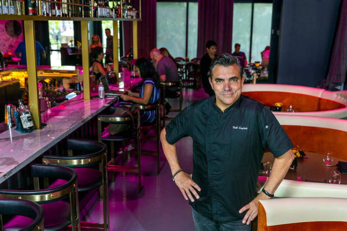 Chef Todd English about the bar in The Pepper Club restaurant within The English Hotel on Wedne ...