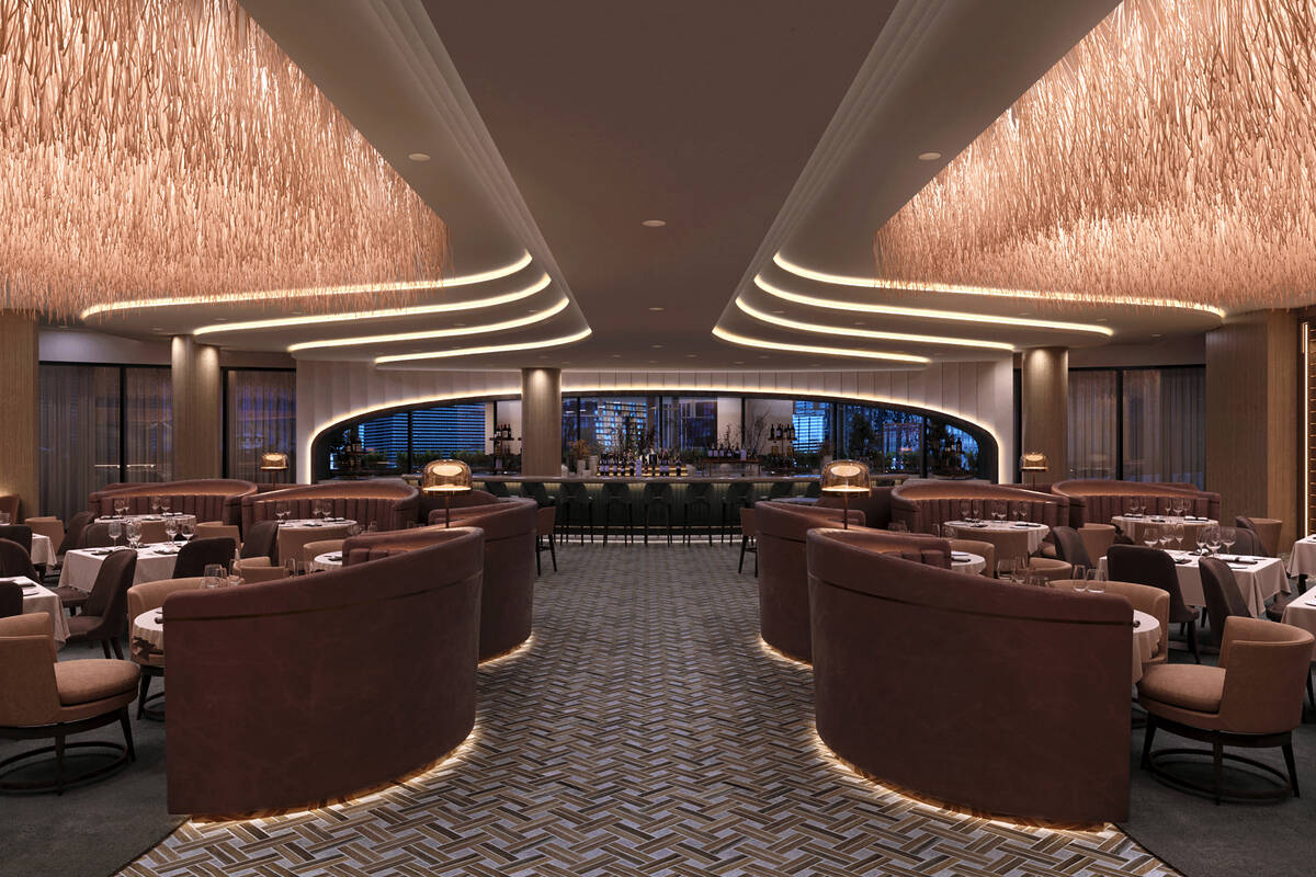 A rendering of a dining area at Ocean Prime, the $20 million steak and seafood restaurant takin ...