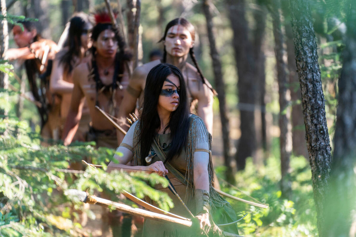From left, Ania (Cody Big Tobacco), Itsee (Harlan Kywayhat), Wasape (Stormee Kipp), Taabe (Dako ...
