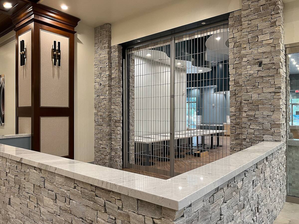 An indoor "patio" dining area is under construction at Spiedini Fiamma Italian Bistro, schedule ...