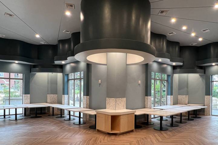The dining room is under construction at Spiedini Fiamma Italian Bistro, scheduled to debut in ...