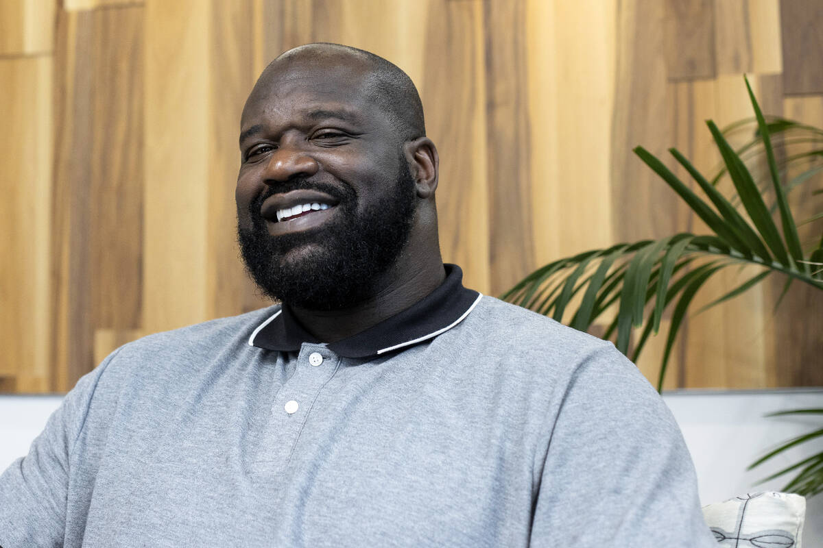 Shaq during an interview with the Review-Journal at The Shaquille O’Neal Foundation on F ...