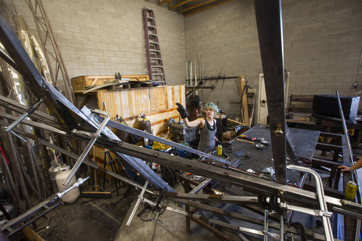 Christiane Yerex talks about her work on The Metaphoenix art car, in preparation for Burning Ma ...