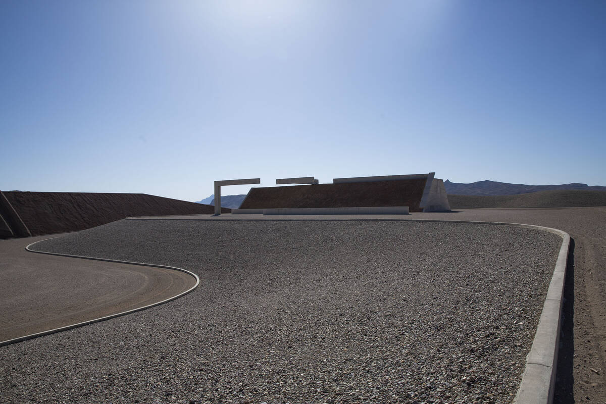Forty-two years in the making, Michael Heizer's vast land art sculpture "City" is a mile-and-a- ...