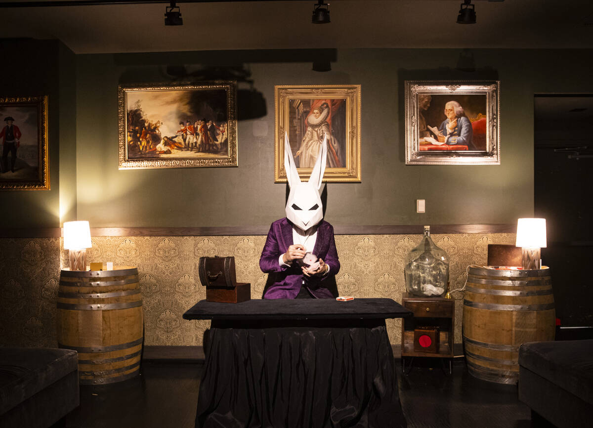 The Magician of The Magician's Study poses for a portrait on Saturday, Aug. 27, 2022, in Las Ve ...