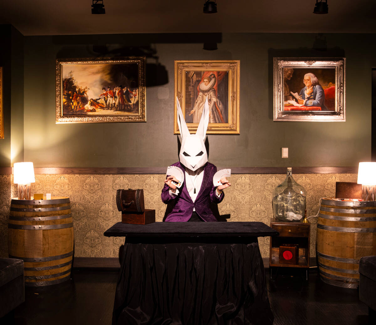 The Magician of The Magician's Study poses for a portrait on Saturday, Aug. 27, 2022, in Las Ve ...