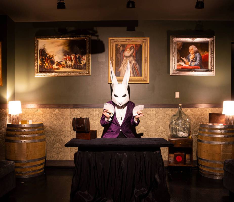 The Magician of The Magician's Study poses for a portrait on Saturday, Aug. 27, 2022, in Las Ve ...