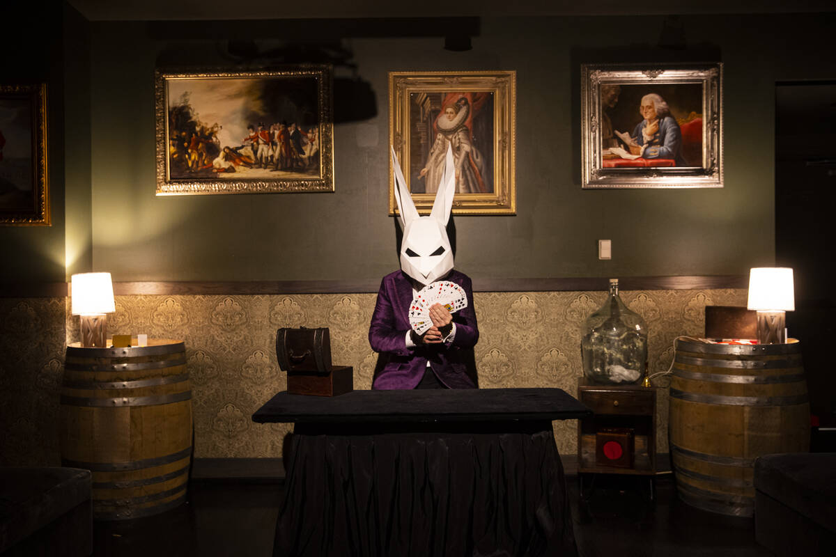 The Magician of The Magician's Study poses for a portrait on Saturday, Aug. 27, 2022, in Las Ve ...