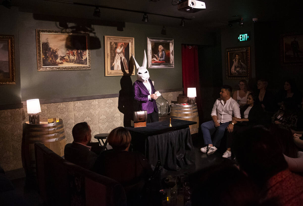 The Magician of The Magician's Study performs on Saturday, Aug. 27, 2022, in Las Vegas. (Chase ...
