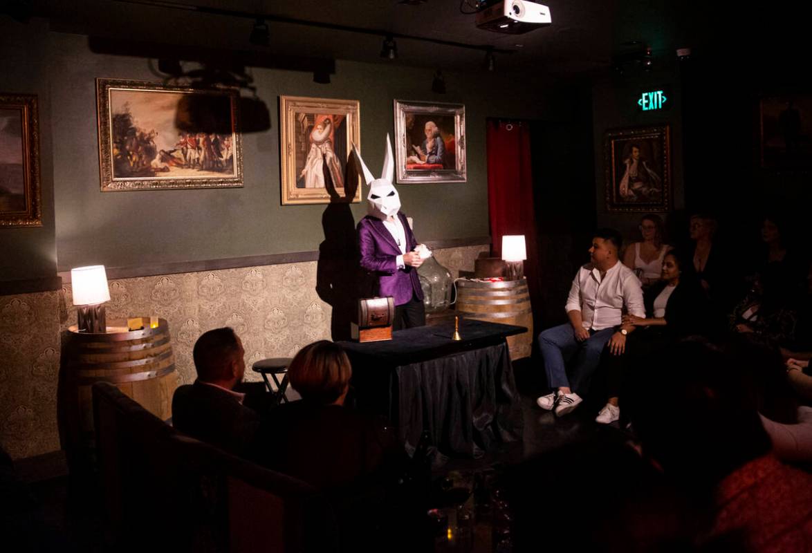 The Magician of The Magician's Study performs on Saturday, Aug. 27, 2022, in Las Vegas. (Chase ...