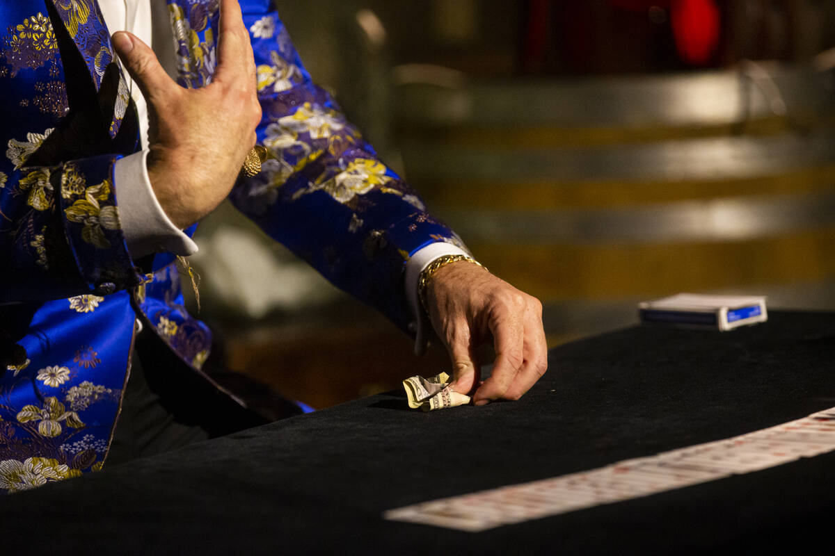 The Magician of The Magician's Study performs on Saturday, Aug. 27, 2022, in Las Vegas. (Chase ...