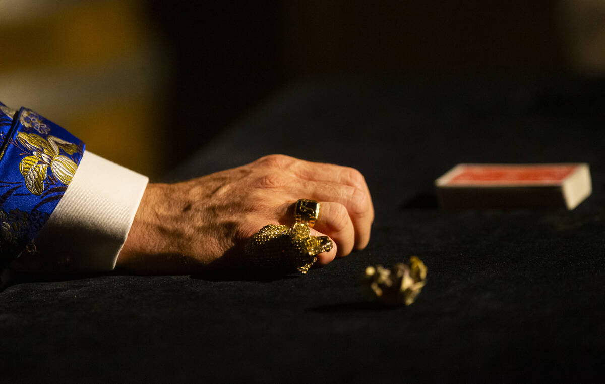 The Magician of The Magician's Study performs on Saturday, Aug. 27, 2022, in Las Vegas. (Chase ...