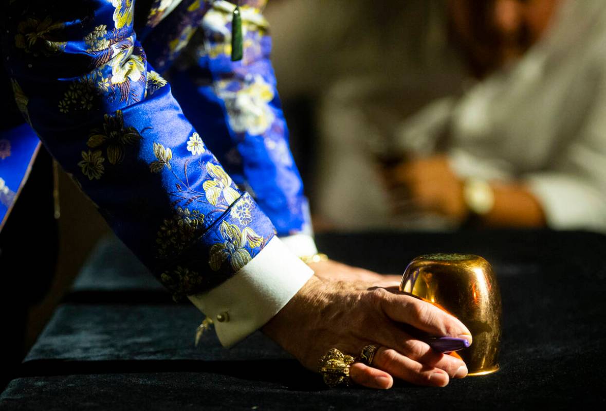 The Magician of The Magician's Study performs on Saturday, Aug. 27, 2022, in Las Vegas. (Chase ...