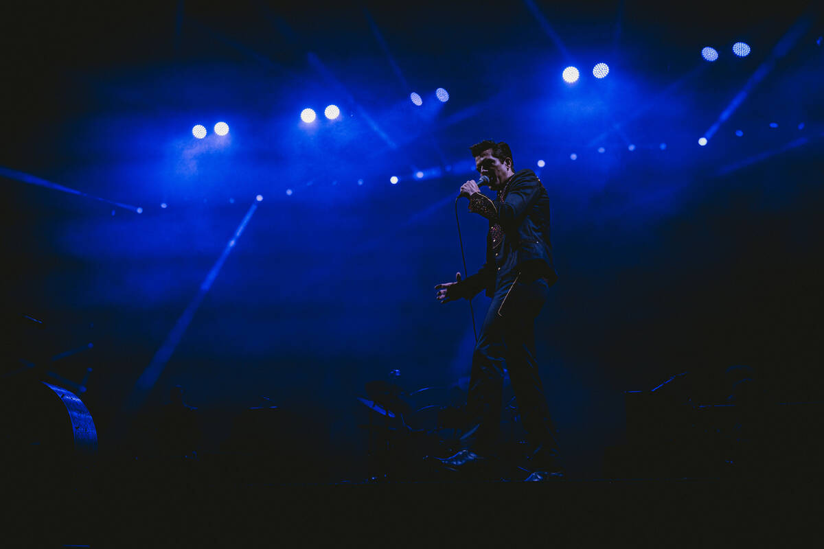 The Killers perform at T-Mobile Arena on Friday, Aug. 26, 2022. (@robloud)