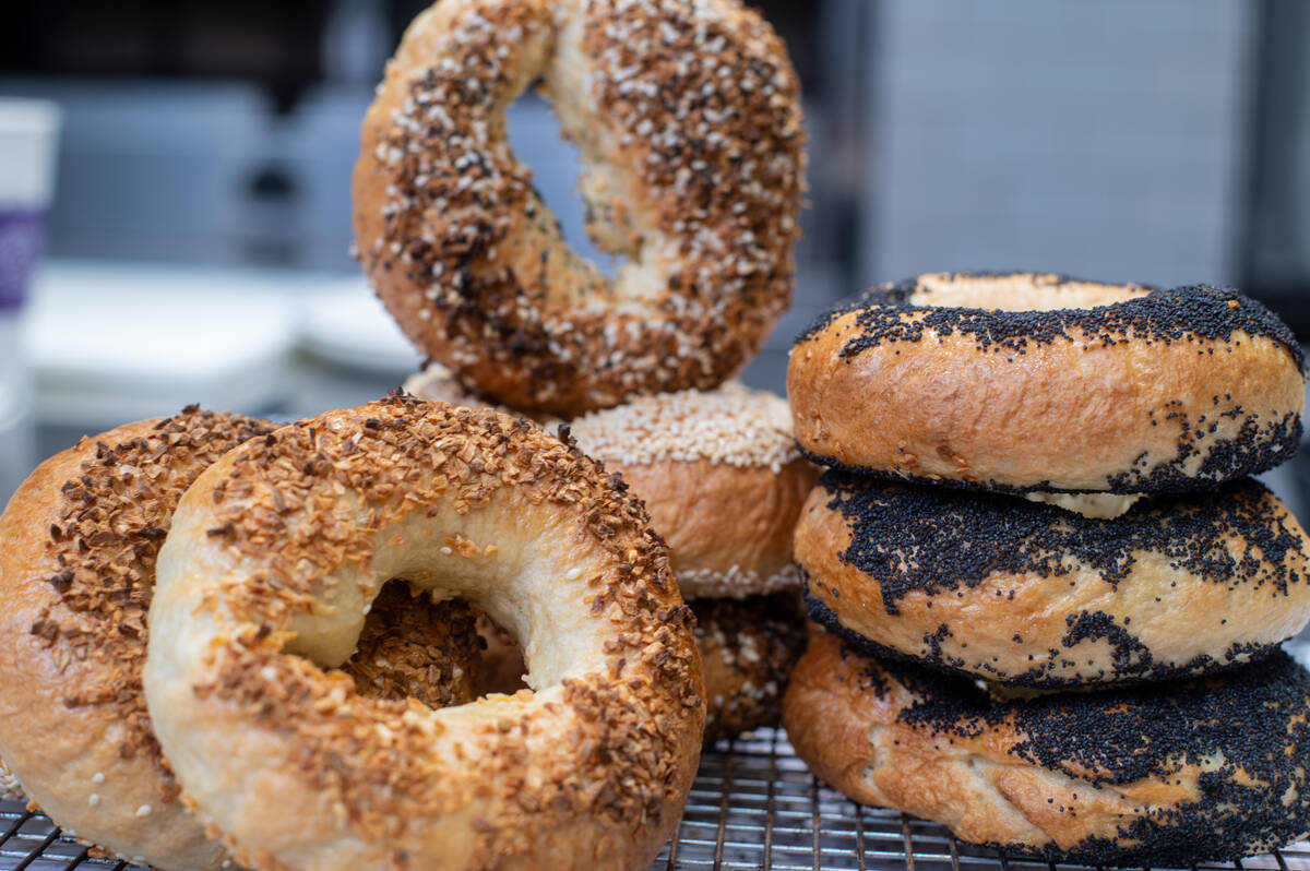 A selection of namesake items from Bodega Bagel, opening on Sept. 6, 2022, in Henderson. (Bodeg ...