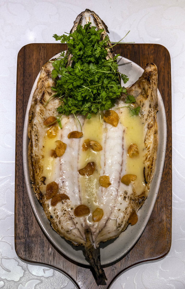 Lubina a la Donostiarra created with the guidance of chef Stephanie Sandfrey of Jaleo in The Co ...