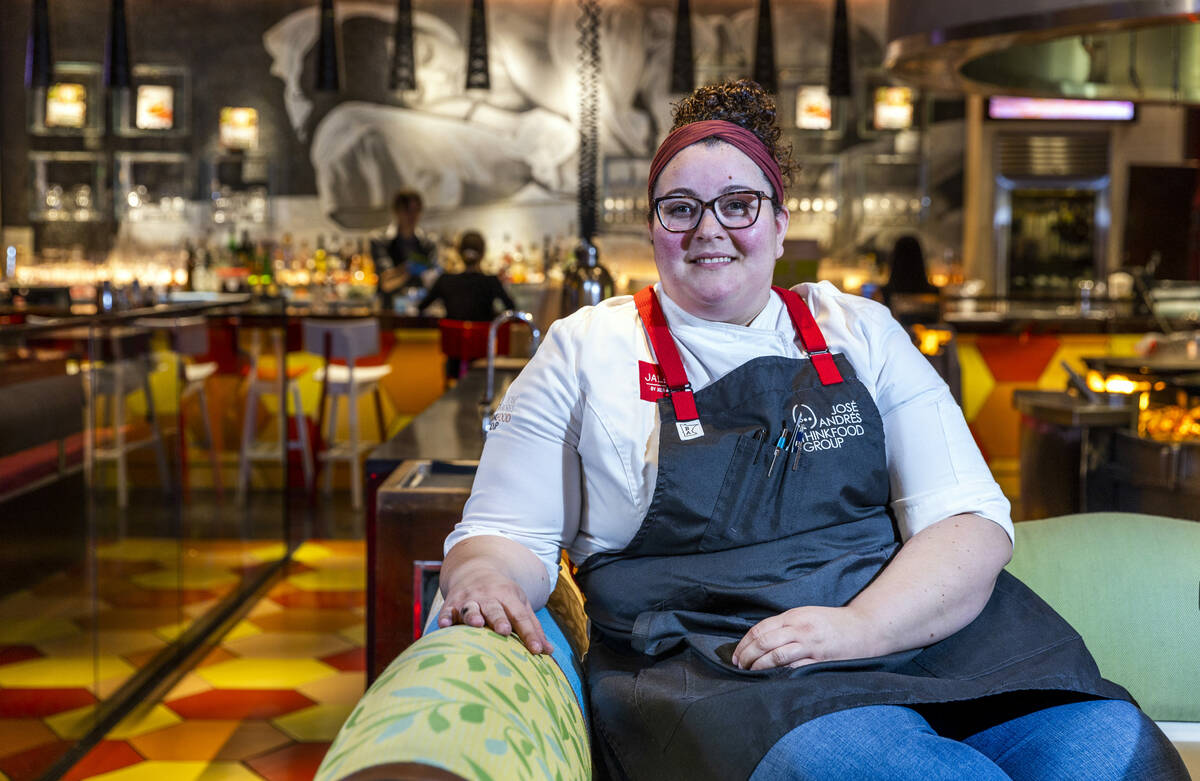 Chef Stephanie Sandfrey of Jaleo in The Cosmopolitan on Tuesday, Aug. 30, 2022, in Las Vegas. ( ...
