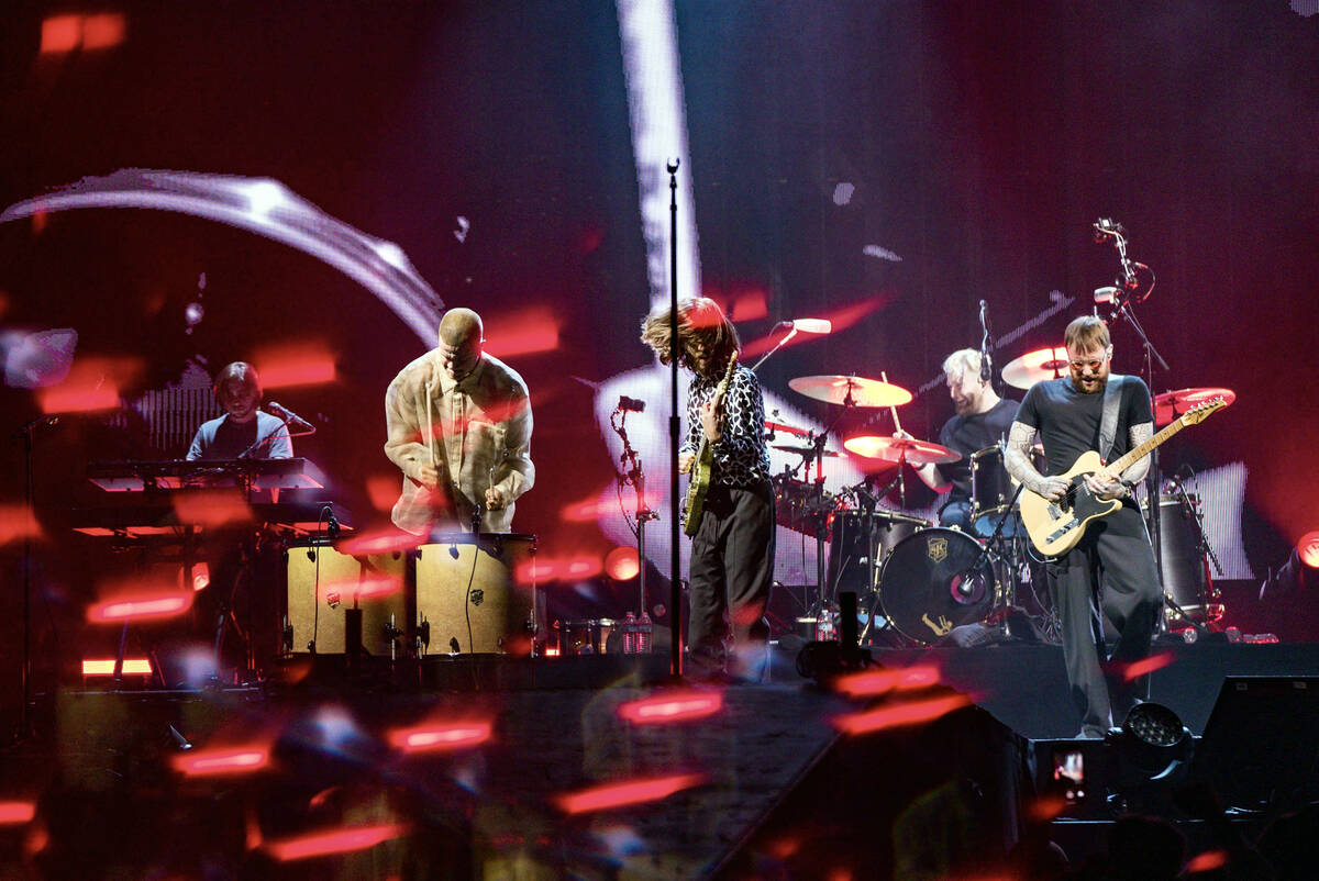 Imagine Dragons return to their hometown on Saturday, headlining Allegiant Stadium, in support ...