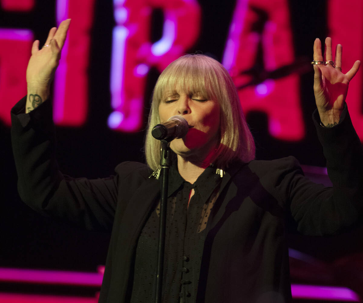 Pat Benatar is shown at the reopening of Pearl Concert Theater at the Palms on Saturday, Sept. ...