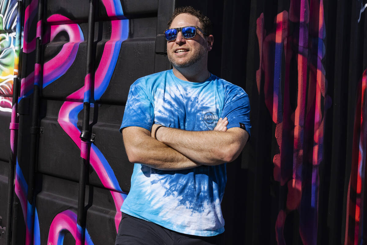 Craig Asher Nyman, head of music and live performances at Life is Beautiful, poses for a photo ...
