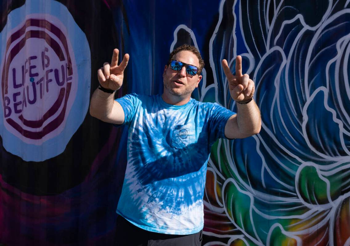 Craig Asher Nyman, head of music and live performances at Life is Beautiful, poses for a photo ...