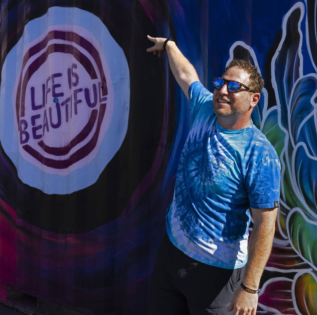 Craig Asher Nyman, head of music and live performances at Life is Beautiful, poses for a photo ...