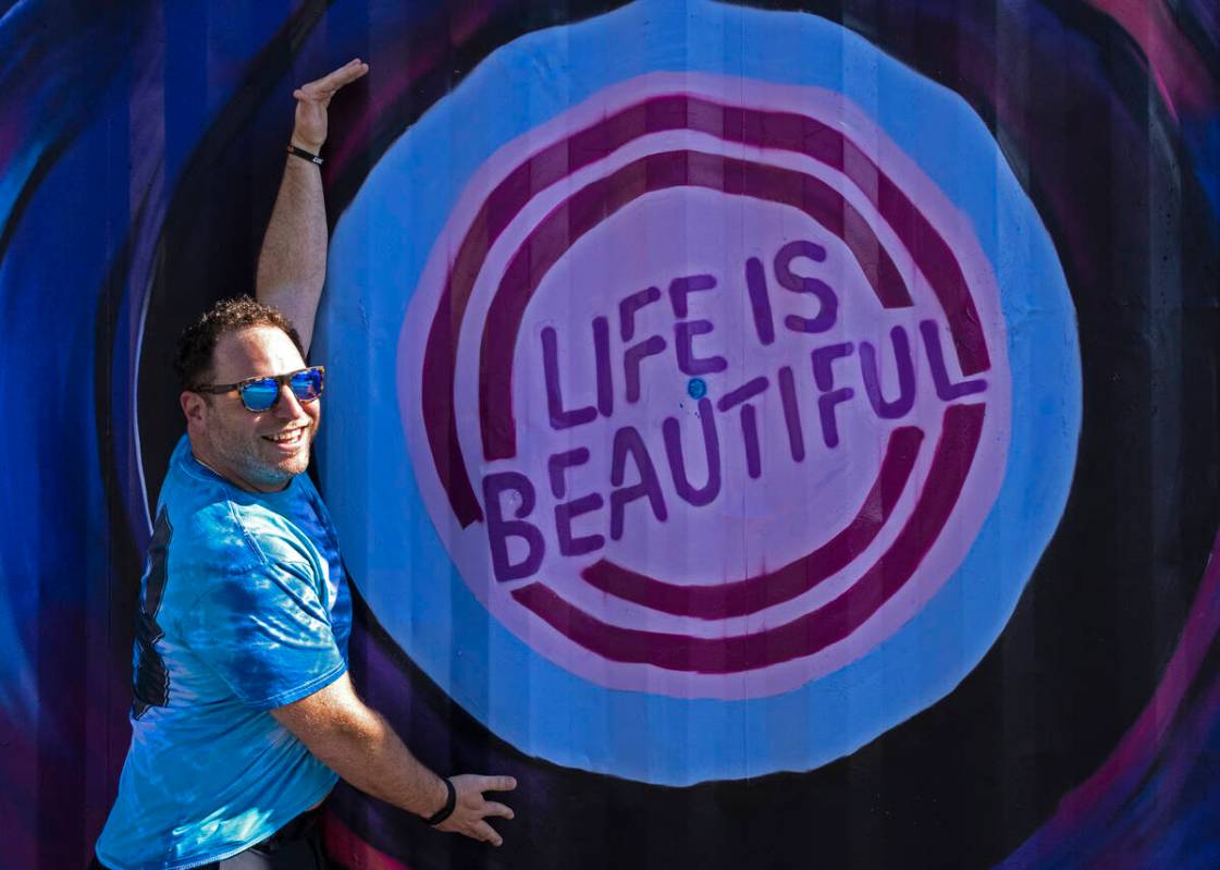 Craig Asher Nyman, head of music and live performances at Life is Beautiful, poses for a photo ...