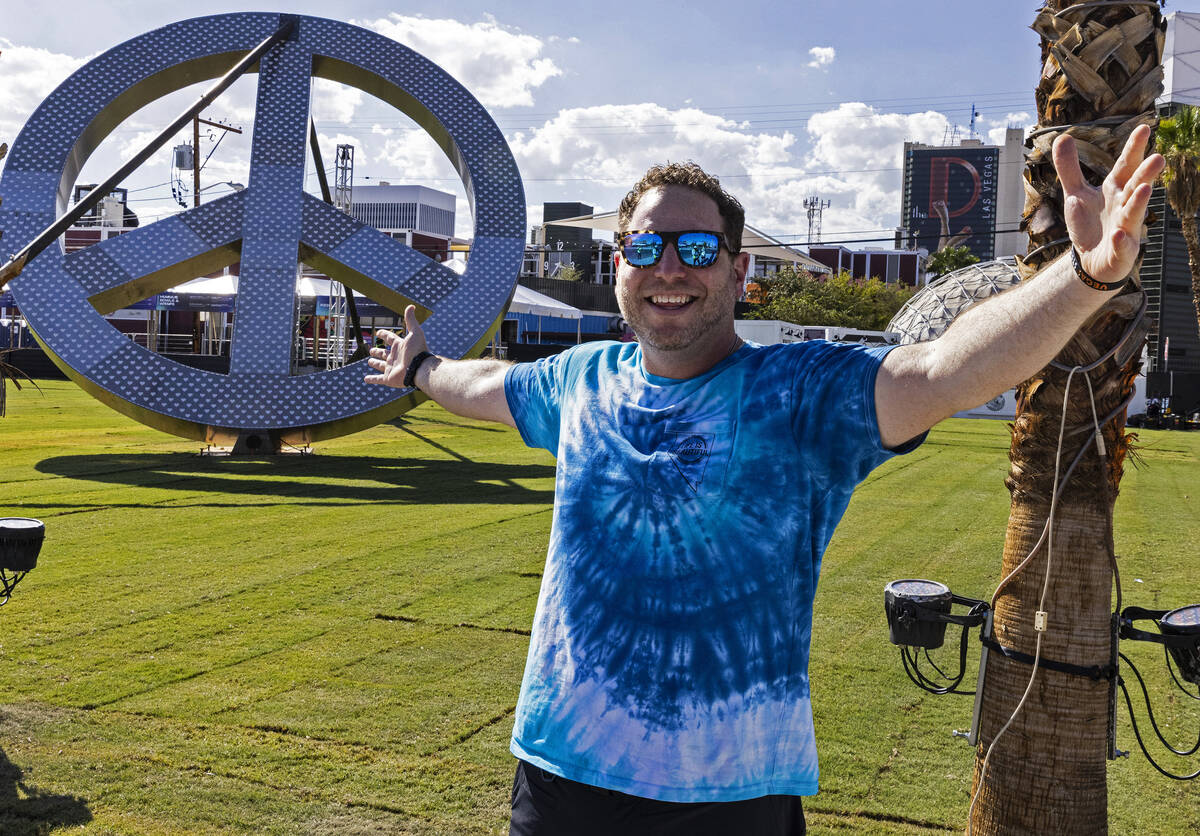 Craig Asher Nyman, head of music and live performances at Life is Beautiful, poses for a photo ...
