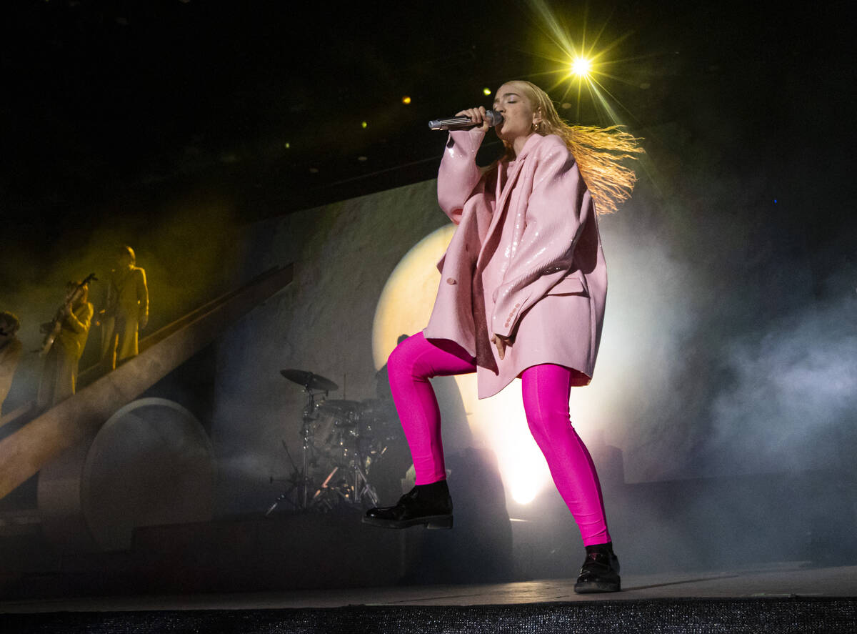 Lorde performs during of the Life is Beautiful festival on Saturday, Sept. 17, 2022, in downtow ...