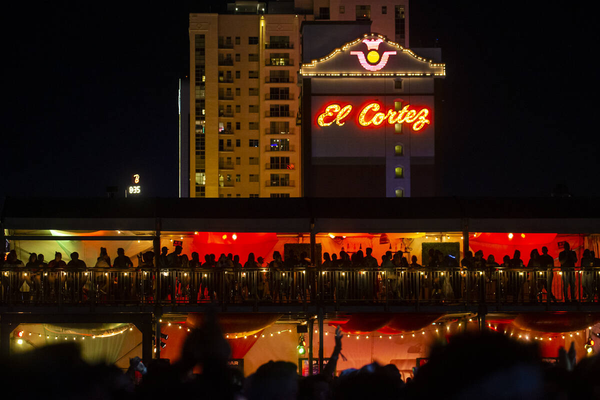Fans are silhouetted as they watch Alessia Cara perform during the Life is Beautiful festival o ...