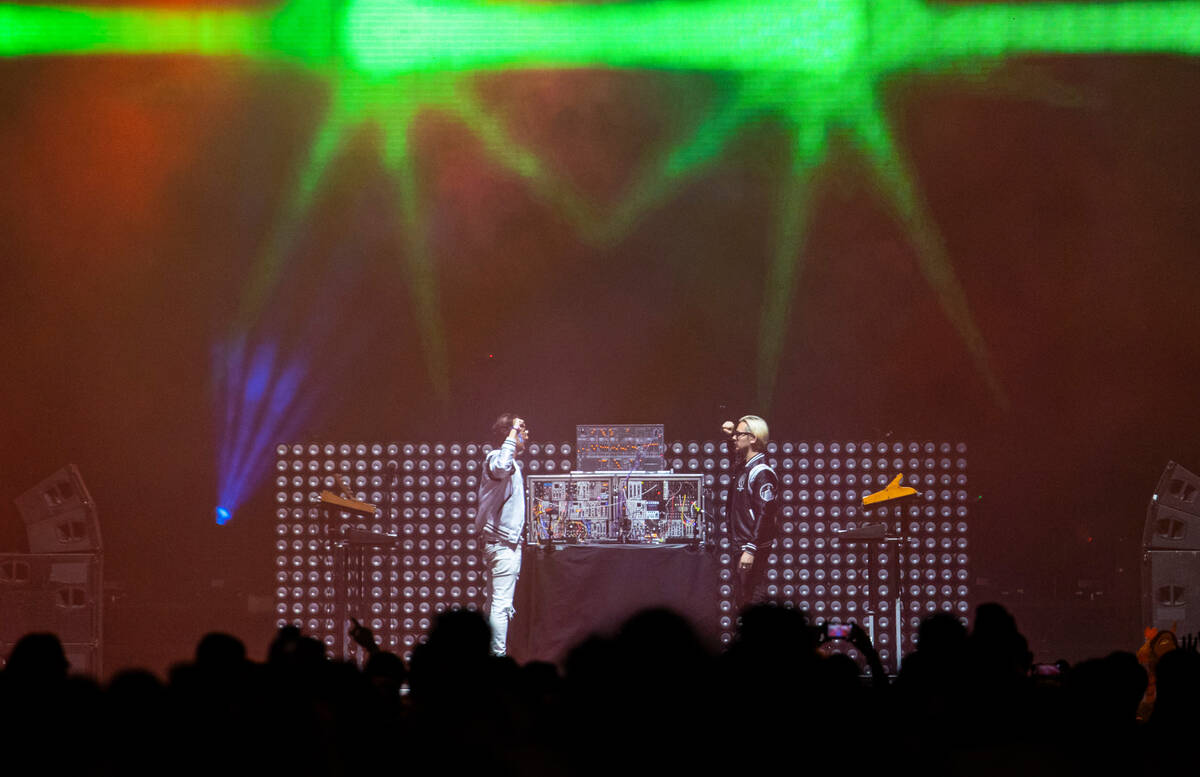 Kasablanca performs during the Life is Beautiful festival on Sunday, Sept. 18, 2022, in downto ...