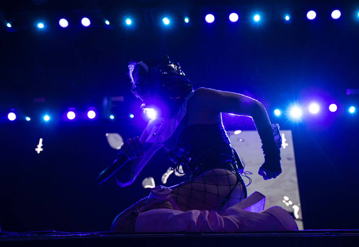 Nadezhda Tolokonnikova of Pussy Riot performs during the Life is Beautiful festival on Sunday, ...