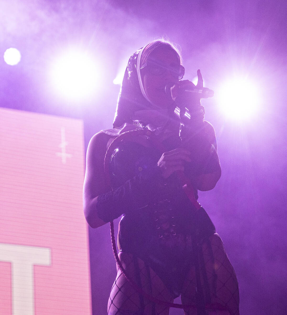 Nadezhda Tolokonnikova of Pussy Riot performs during the Life is Beautiful festival on Sunday, ...