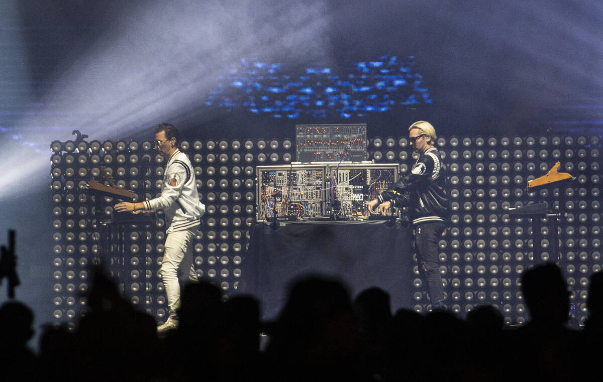 Kasablanca performs during the Life is Beautiful festival on Sunday, Sept. 18, 2022, in downto ...