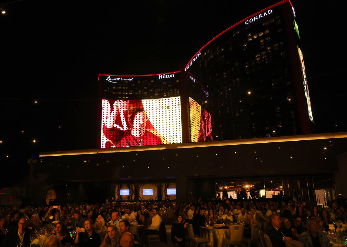 LAS VEGAS, NEVADA - SEPTEMBER 23: A general view of atmosphere during Imagine Dragons' eighth a ...