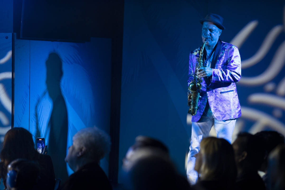 Clay Konnor of The Docksiders performs during a show at the Rio hotel-casino in Las Vegas, Satu ...